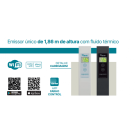 Maximo Wifi Radiador Emissor Termoelétrico FARHO 1000W 